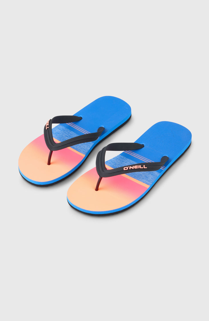 Tongs Profile Graphic | Blue Gradient Stripe