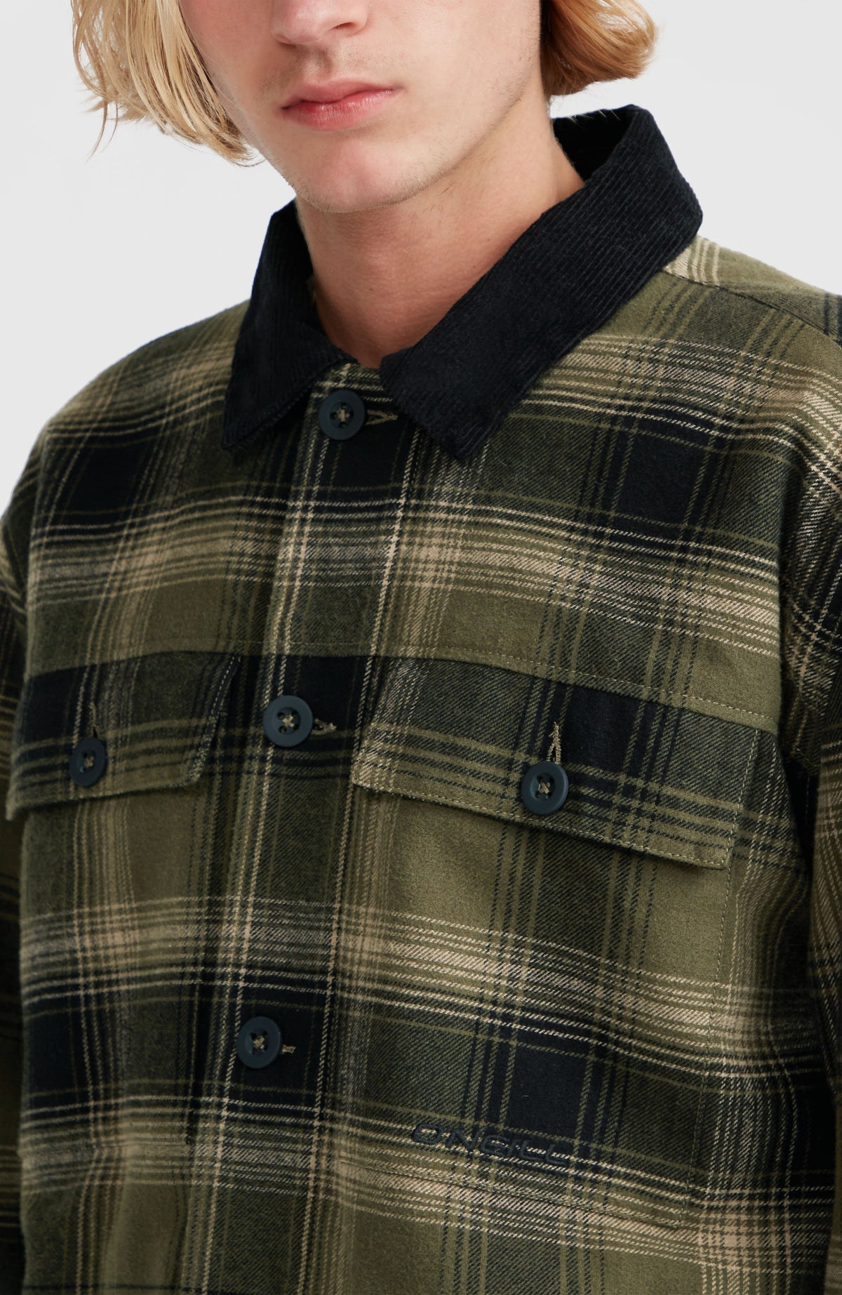Veste doublée en polaire | Green Check Small