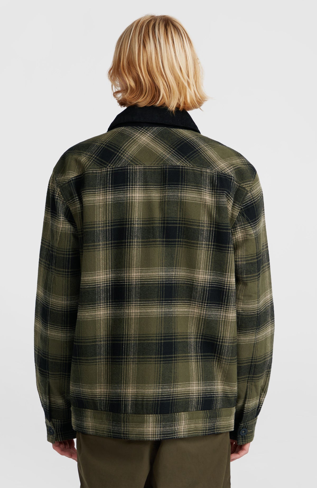 Veste doublée en polaire | Green Check Small