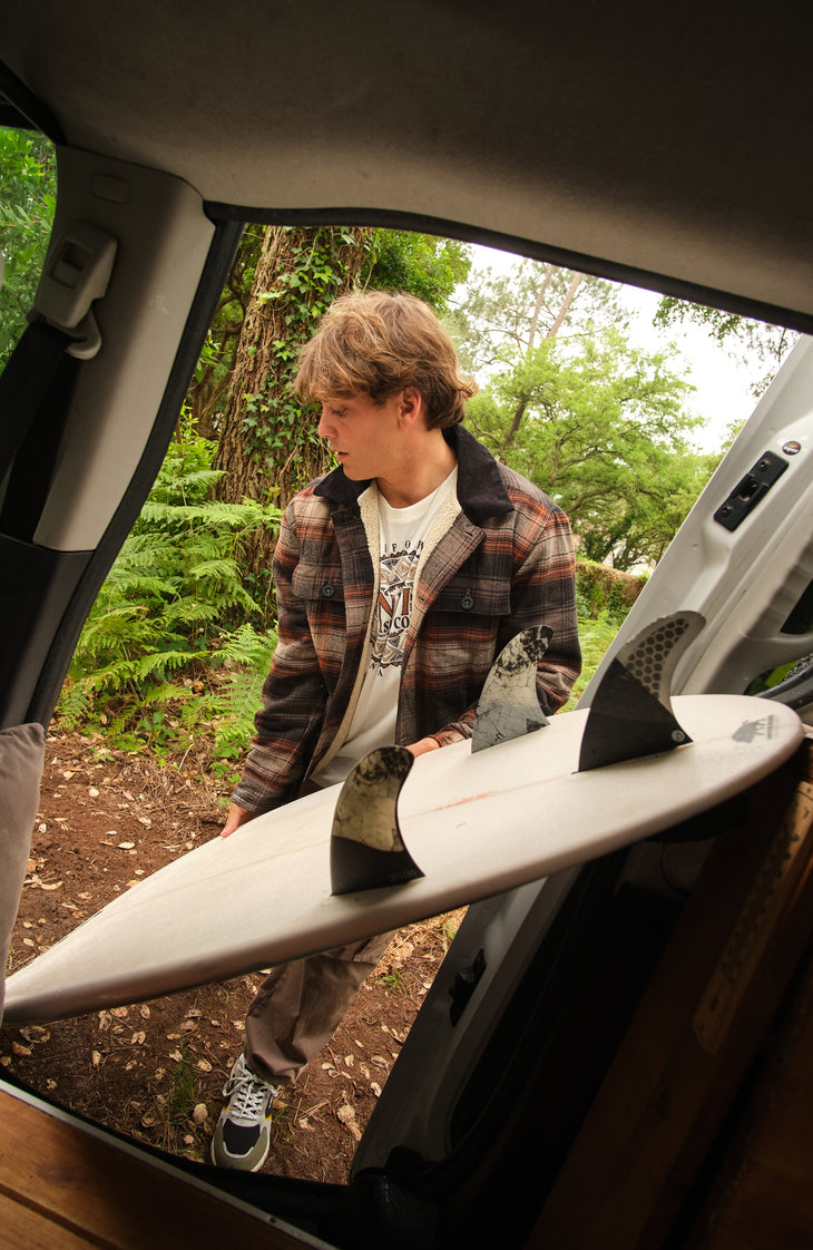 Veste doublée en polaire | Grey Check Small