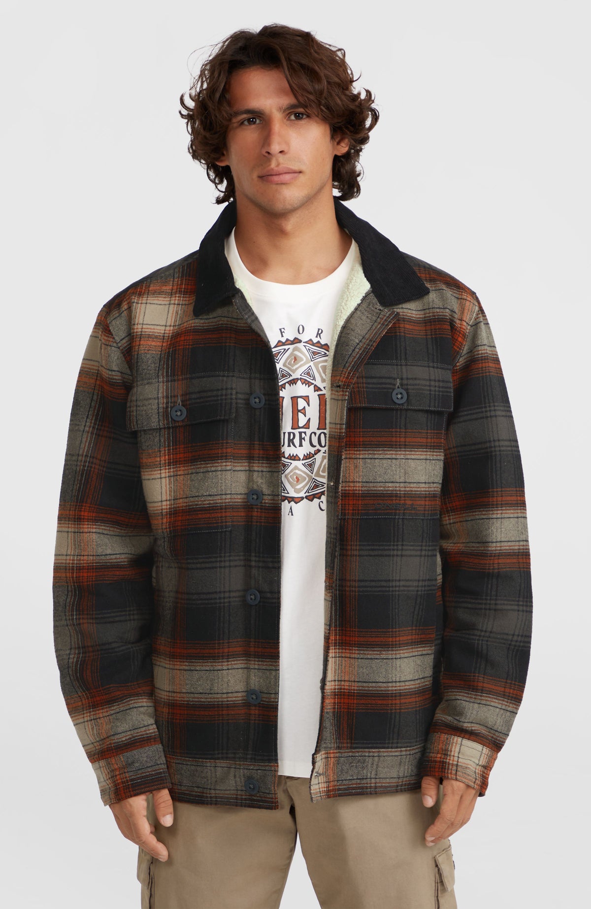 Veste doublée en polaire | Grey Check Small