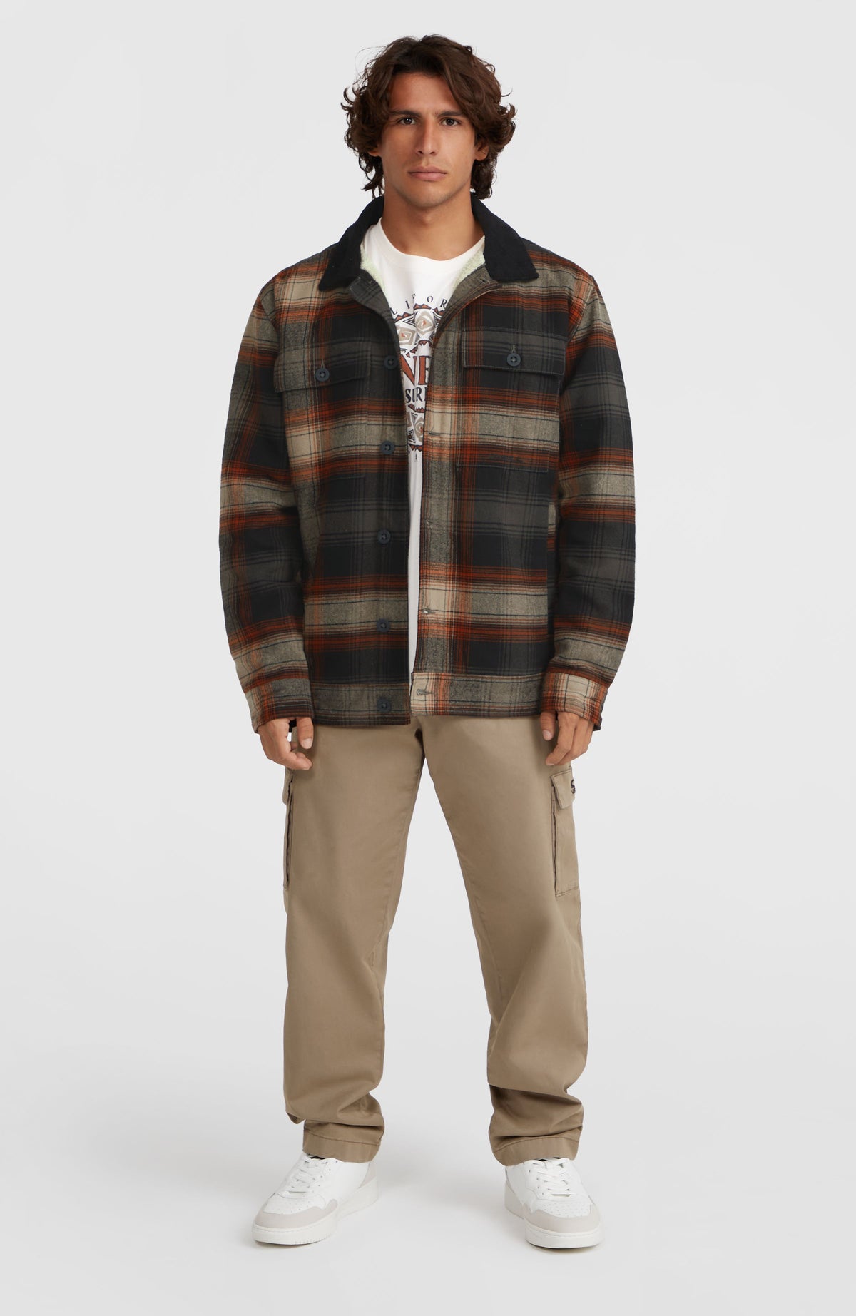 Veste doublée en polaire | Grey Check Small