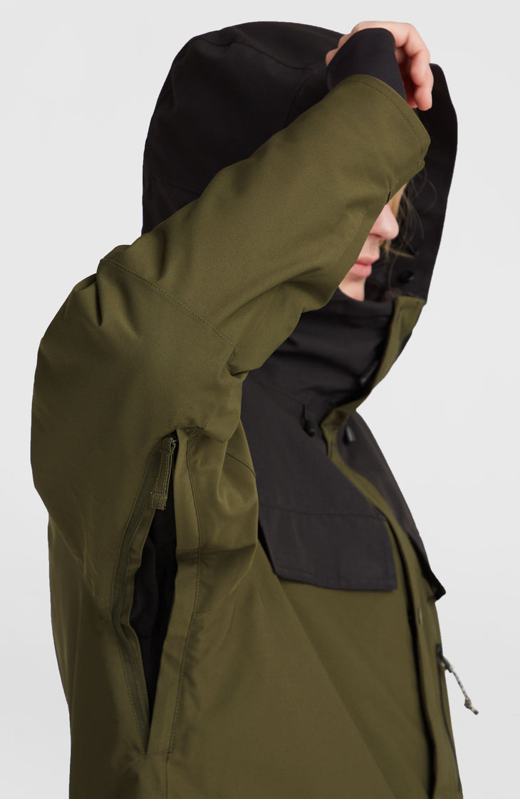Veste de ski Utility Pro Hybrid | Forest Night Colour Block