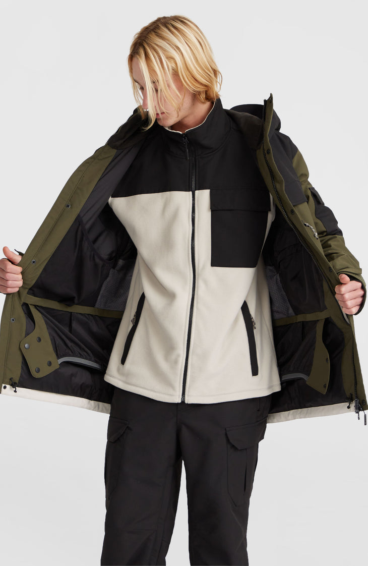 Veste de ski Utility Pro Hybrid | Forest Night Colour Block
