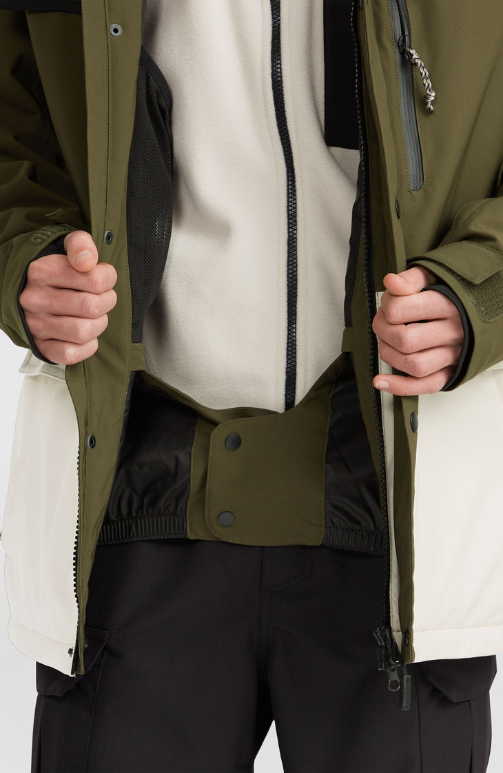 Veste de ski Utility Pro Hybrid | Forest Night Colour Block