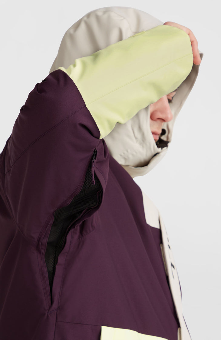 Veste de ski O'Riginals Hybrid | Aubergine Colour Block