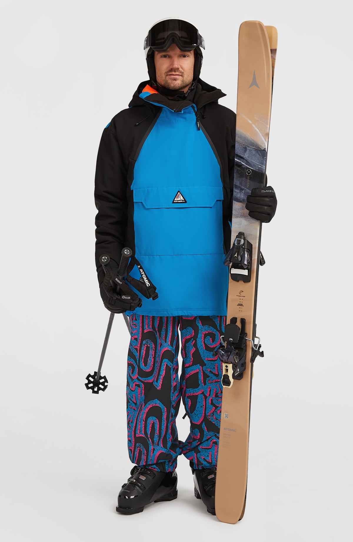 Veste de ski asymétrique FWC'Play | Ocean Melody Colour Block