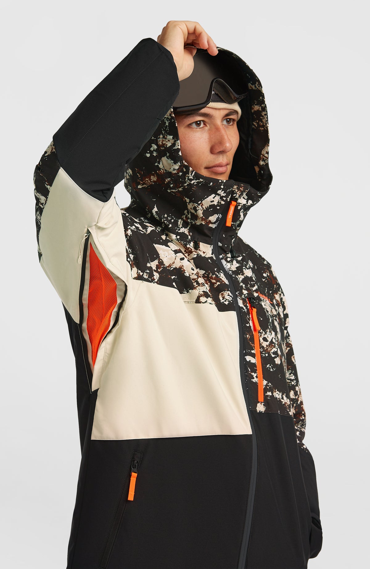 Veste de ski FWC'Cruz Triple | Black/Beige Quarry