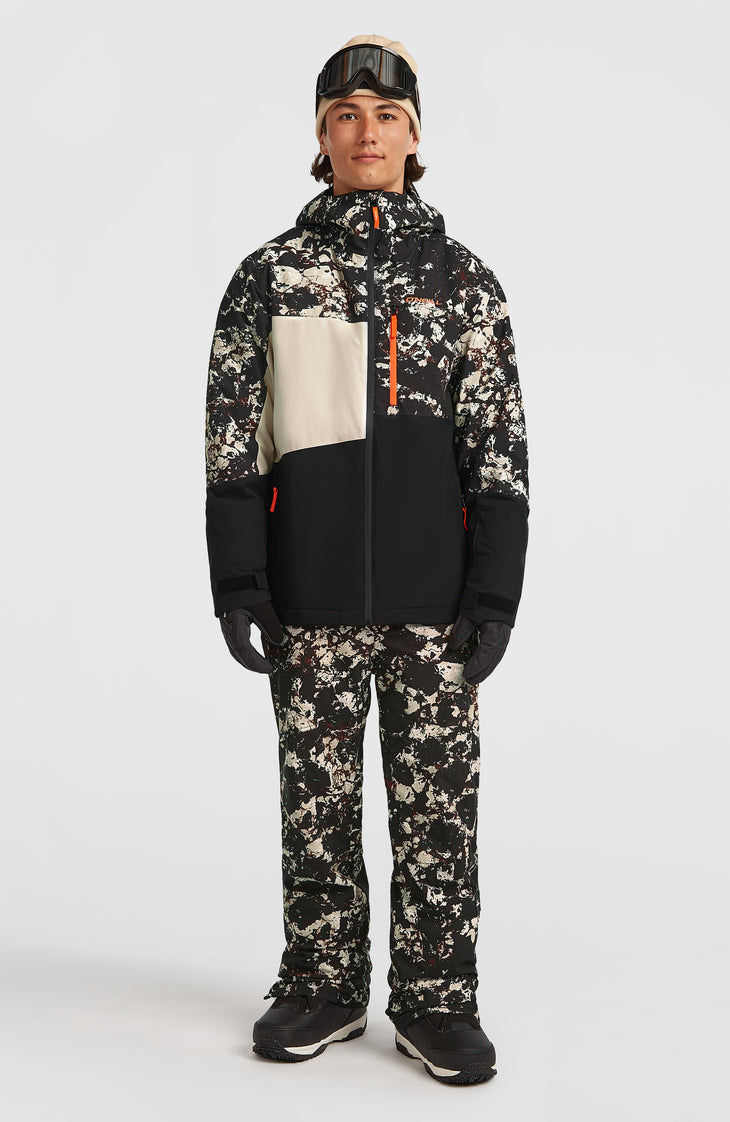 Veste de ski FWC'Cruz Triple | Black/Beige Quarry