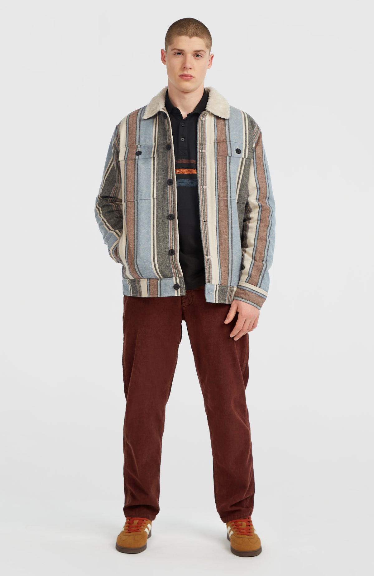 Veste O'Riginals doublée en polaire | Blue Vintage O'Neill Stripe