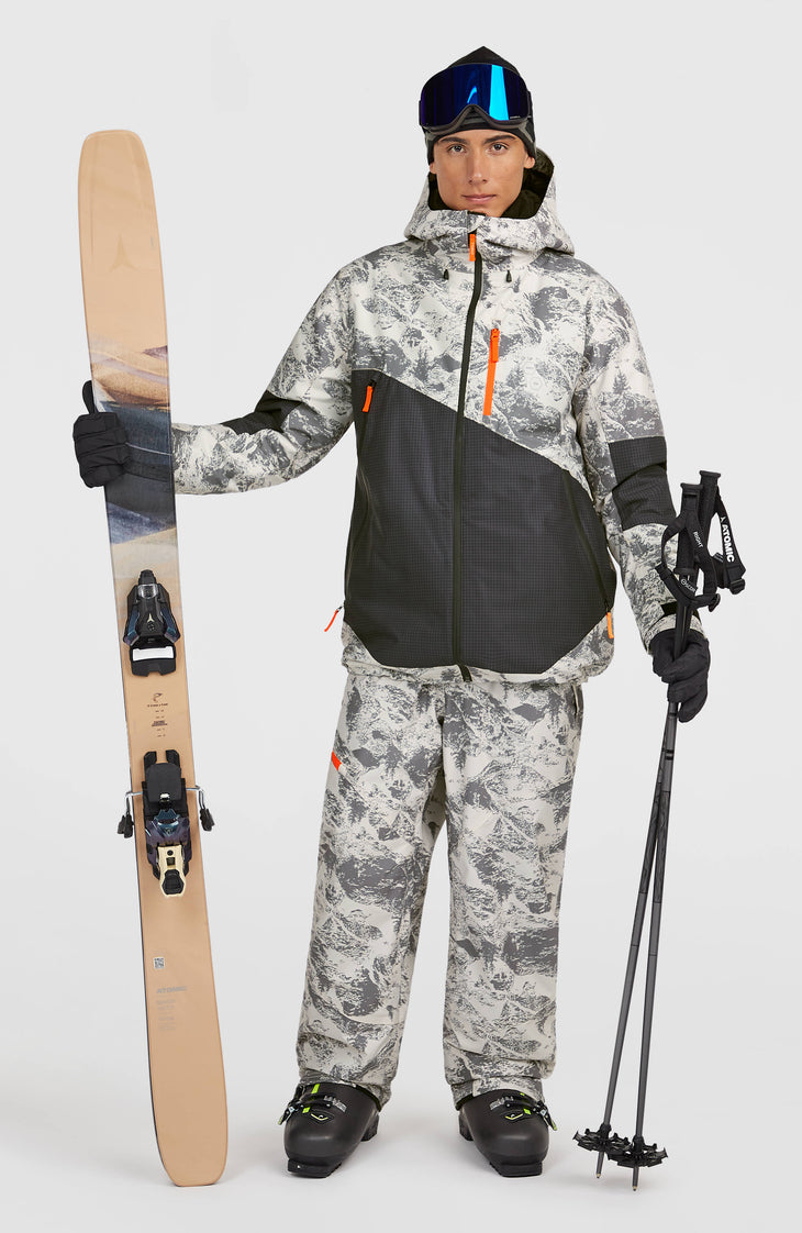 Veste de ski FWC'Peak Fire | Grey Mountain Landscape