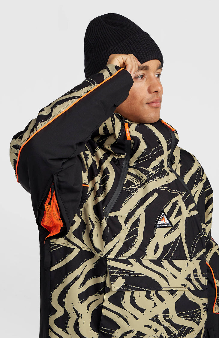 Veste de ski asymétrique FWC'Play | Beige Snowtracks