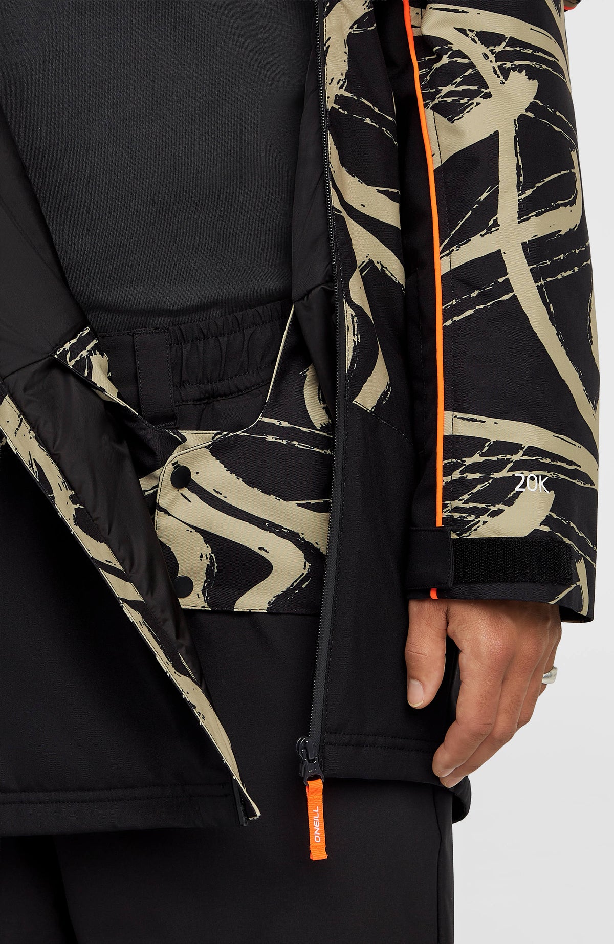 Veste de ski asymétrique FWC'Play | Beige Snowtracks
