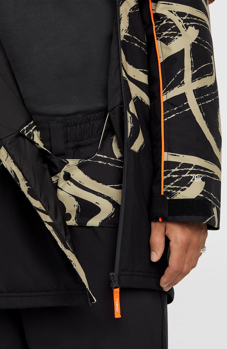 Veste de ski asymétrique FWC'Play | Beige Snowtracks