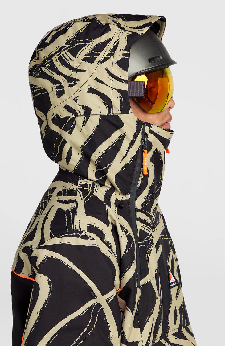Veste de ski asymétrique FWC'Play | Beige Snowtracks