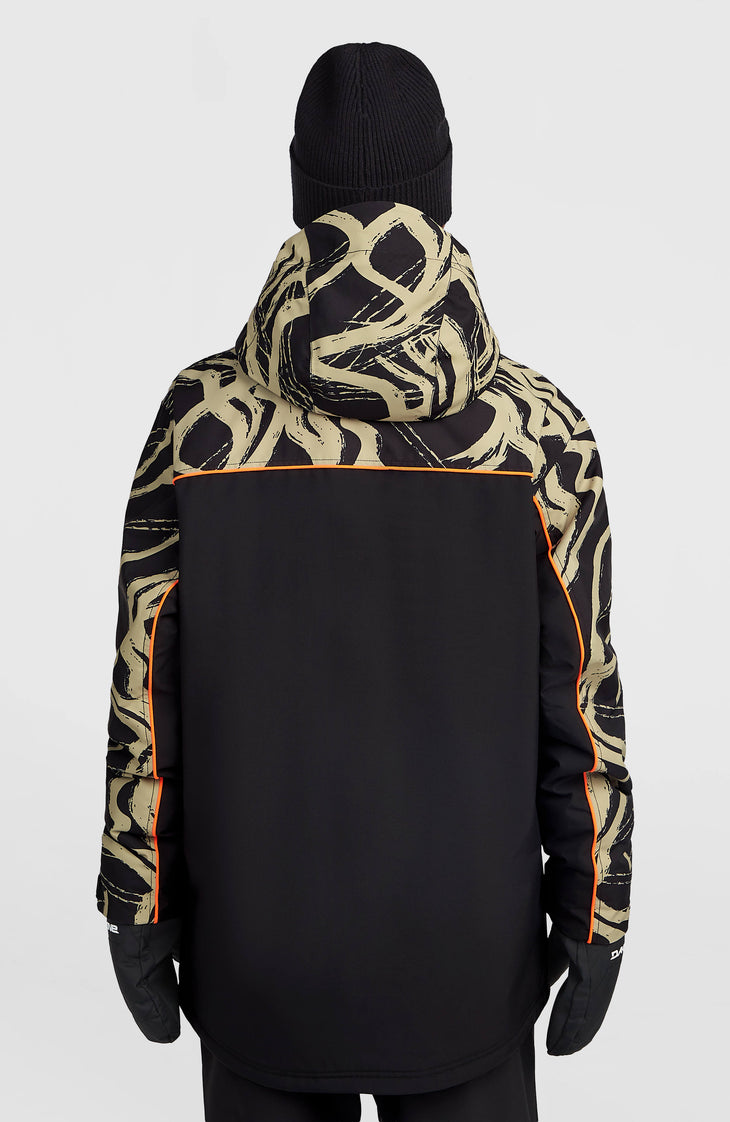 Veste de ski asymétrique FWC'Play | Beige Snowtracks
