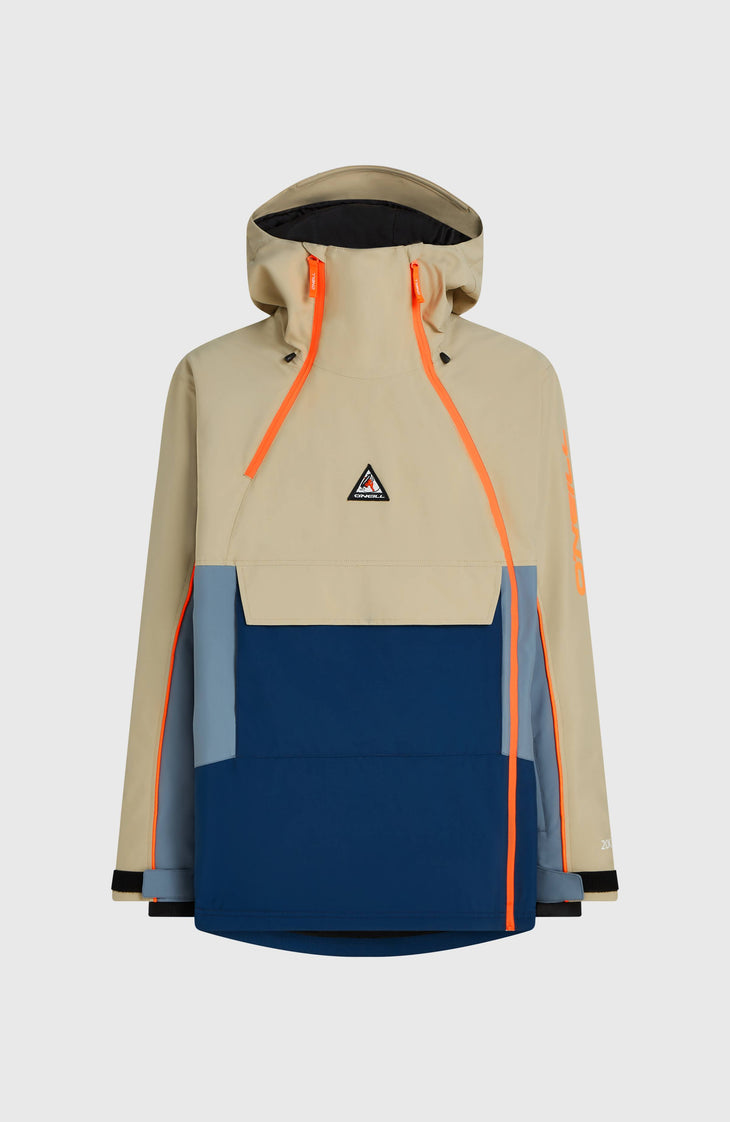 Veste de ski asymétrique FWC'Play | Olive Blush Colour Block