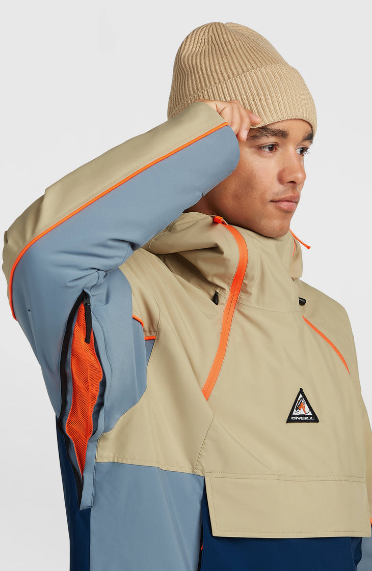 Veste de ski asymétrique FWC'Play | Olive Blush Colour Block