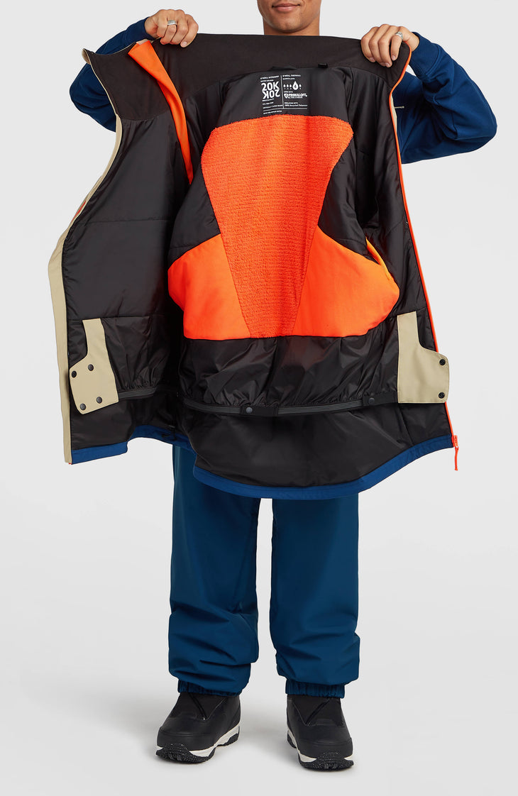 Veste de ski asymétrique FWC'Play | Olive Blush Colour Block