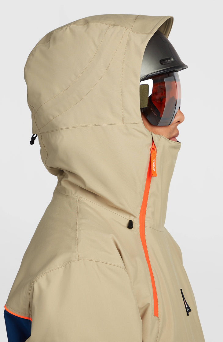 Veste de ski asymétrique FWC'Play | Olive Blush Colour Block