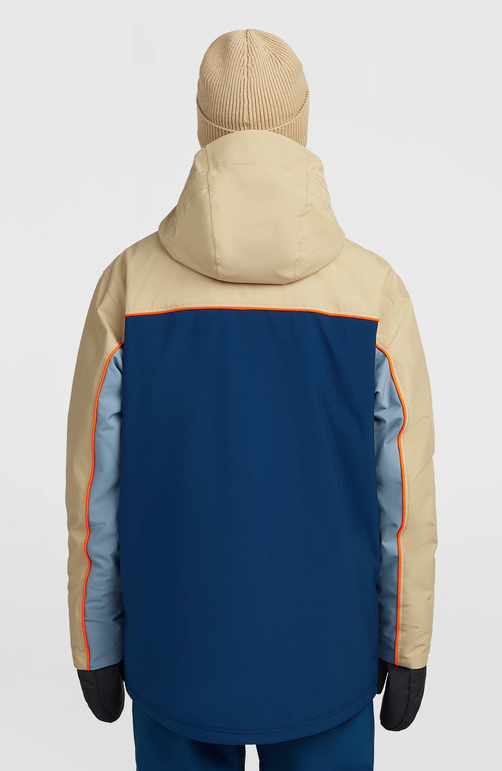 Veste de ski asymétrique FWC'Play | Olive Blush Colour Block