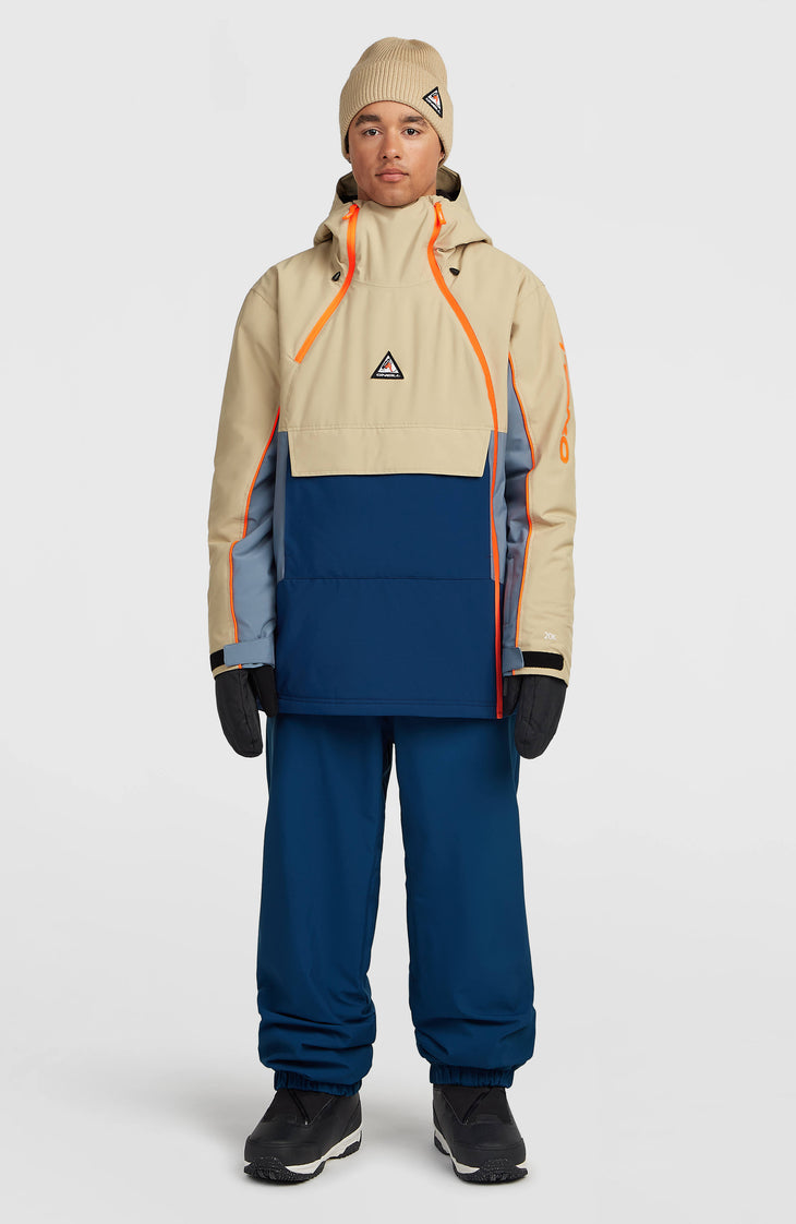 Veste de ski asymétrique FWC'Play | Olive Blush Colour Block