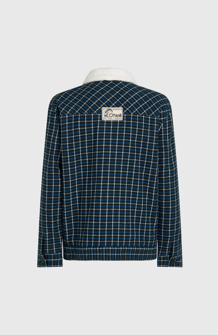 Veste O'Riginals doublée en polaire | Blue Heritage Checks