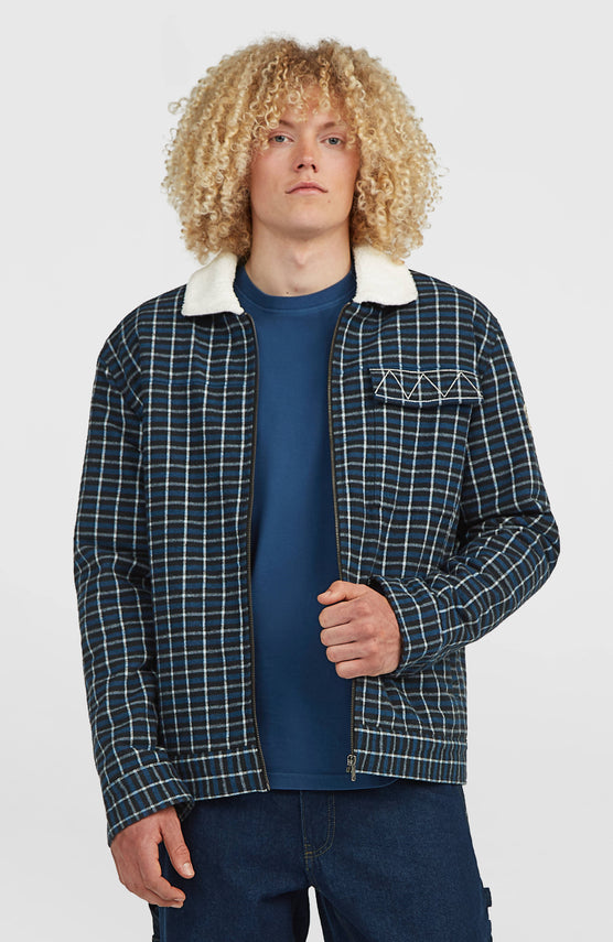 Veste O'Riginals doublée en polaire | Blue Heritage Checks