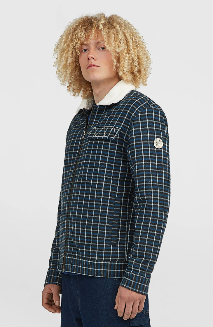 Veste O'Riginals doublée en polaire | Blue Heritage Checks