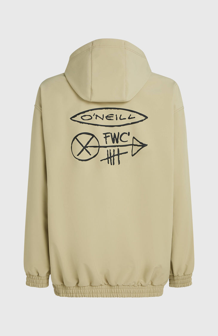 Sweat à capuche Softshell FWC'Play | Olive Blush