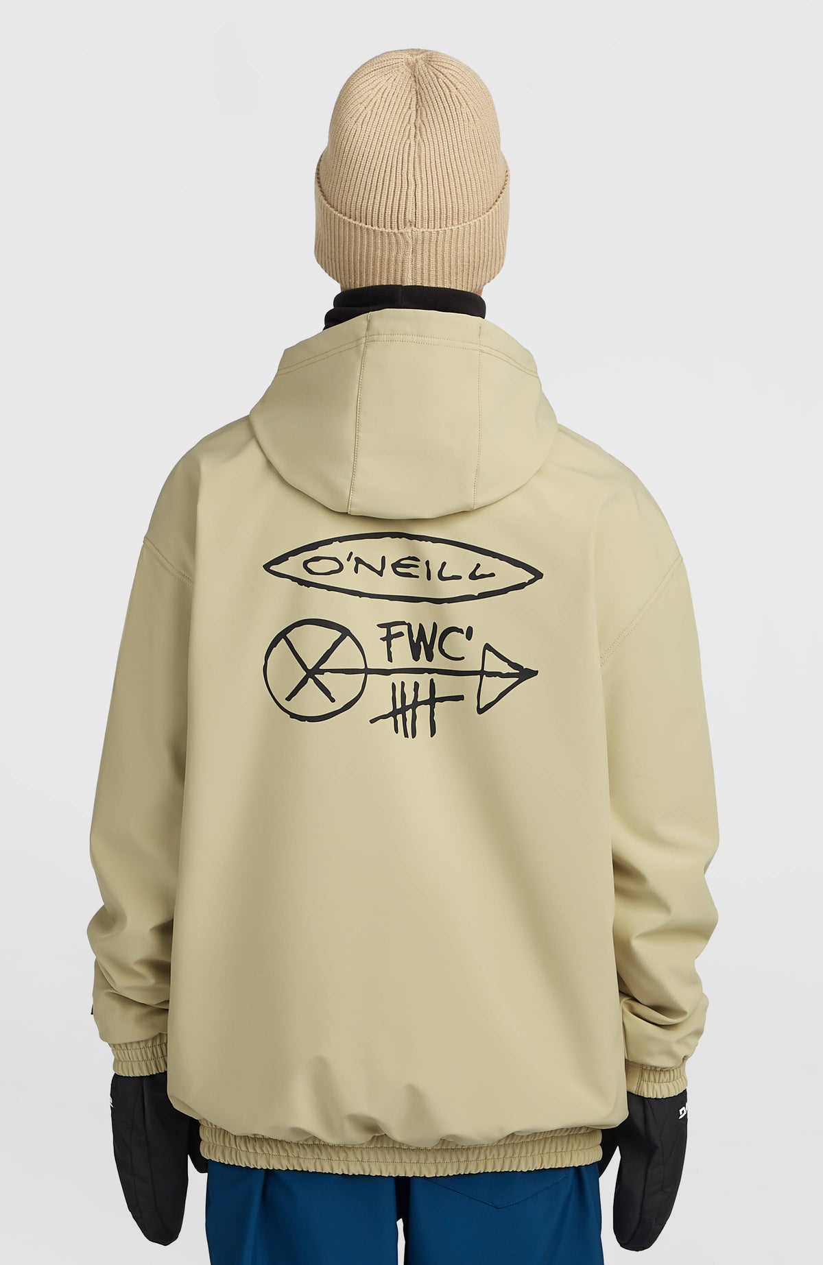 Sweat à capuche Softshell FWC'Play | Olive Blush