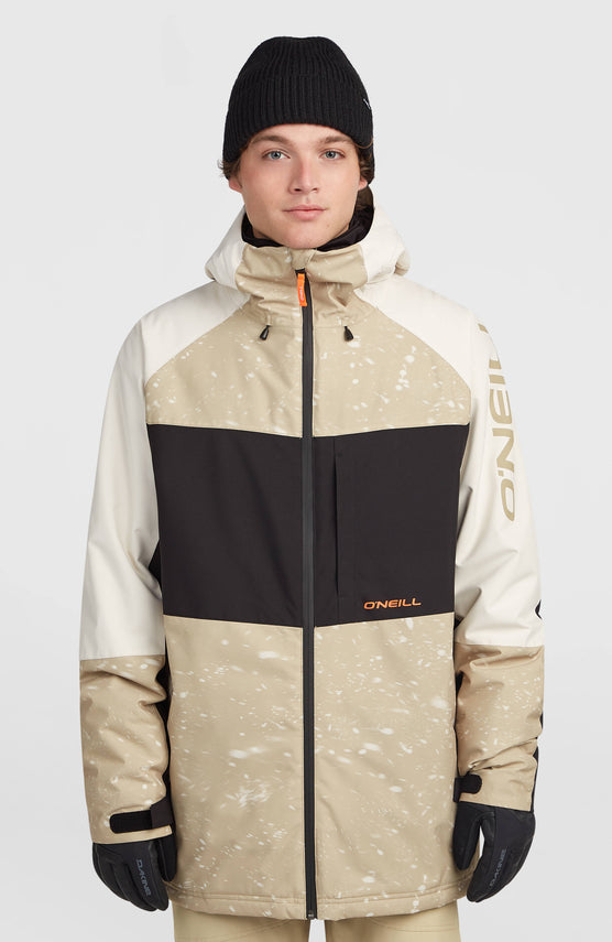 Veste de ski FWC'Cruz Mean Machine | Beige Snow Storm