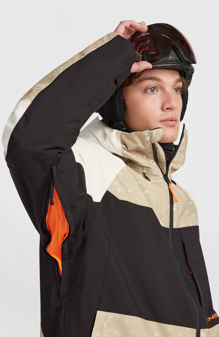 Veste de ski FWC'Cruz Mean Machine | Beige Snow Storm