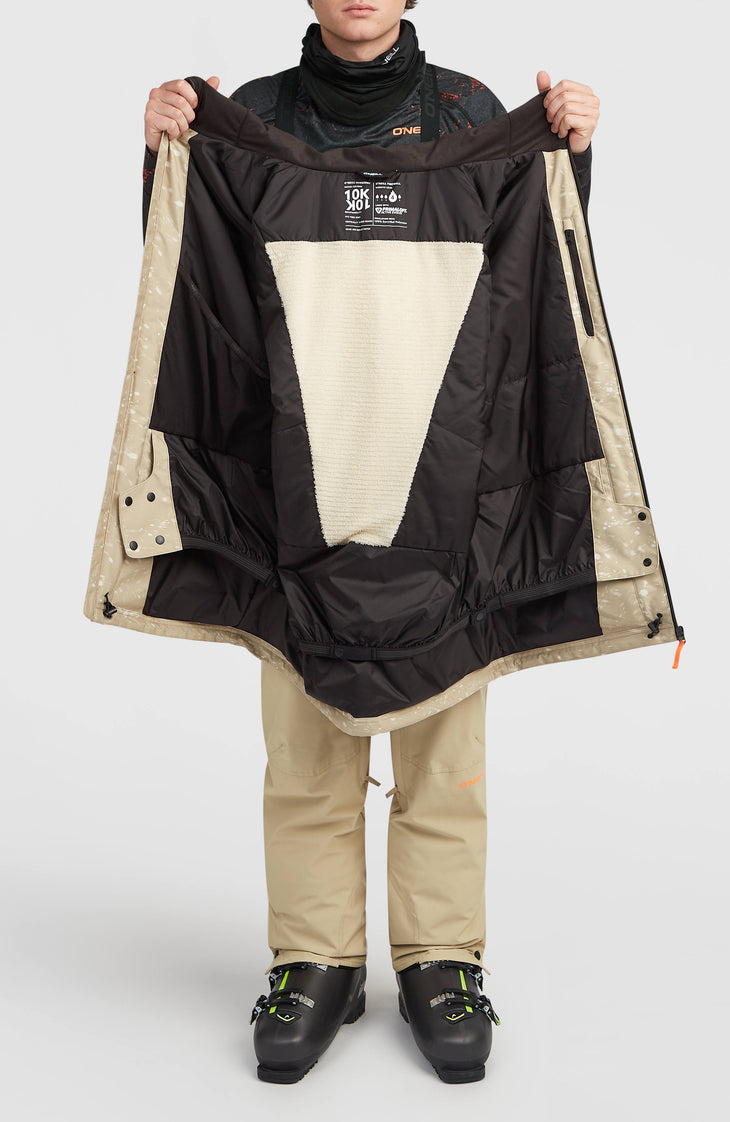 Veste de ski FWC'Cruz Mean Machine | Beige Snow Storm