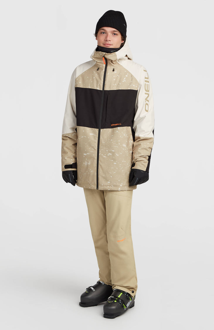 Veste de ski FWC'Cruz Mean Machine | Beige Snow Storm