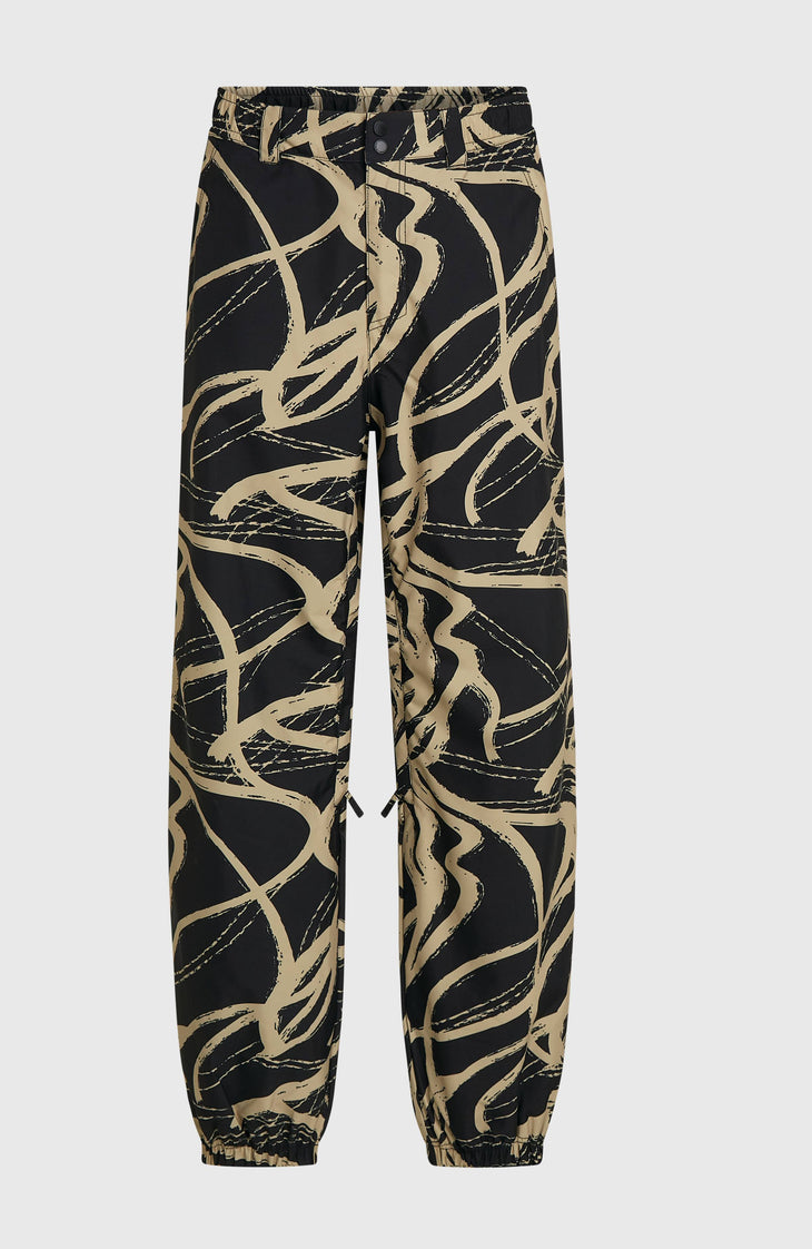 Pantalon de ski oversize FWC | Beige Snowtracks