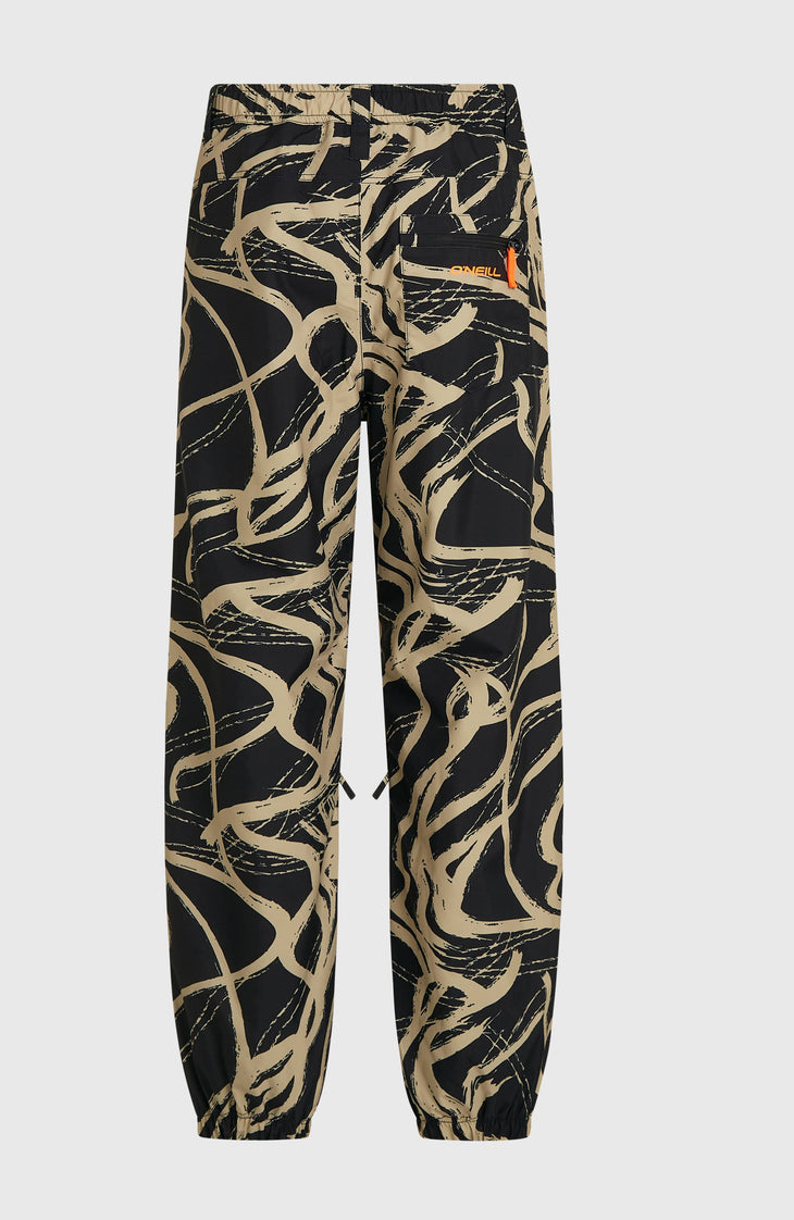 Pantalon de ski oversize FWC | Beige Snowtracks