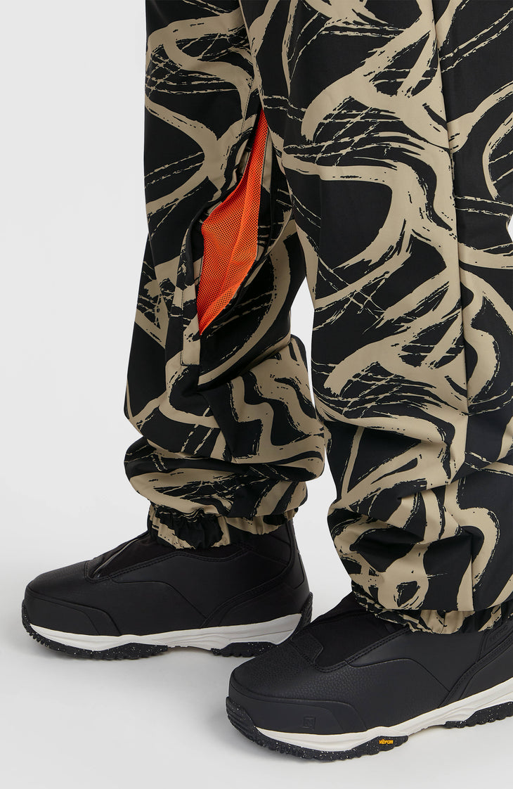 Pantalon de ski oversize FWC | Beige Snowtracks