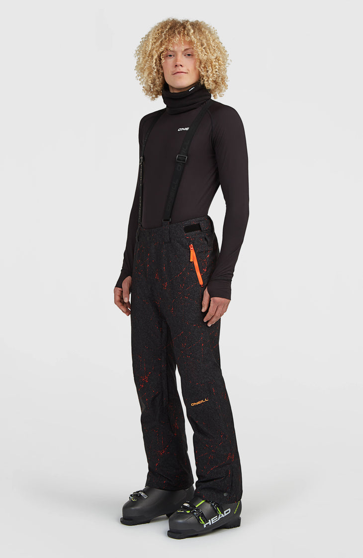 Pantalon de ski à bretelles FWC'Cruz | Black Basalt