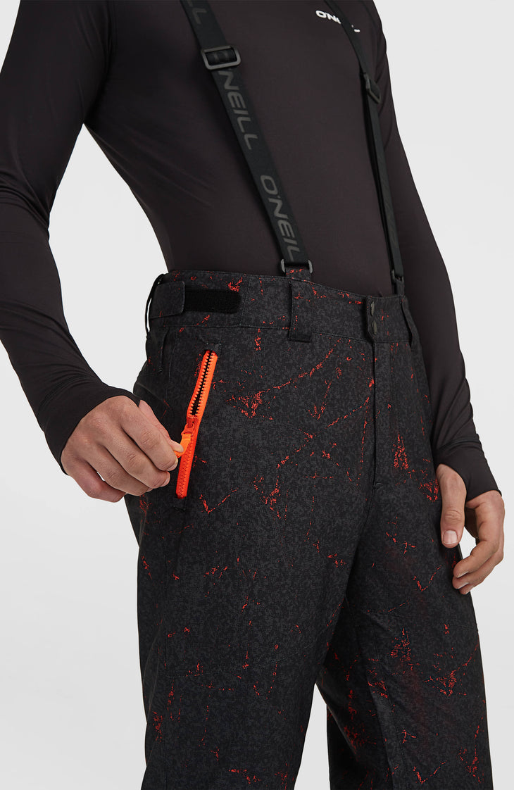 Pantalon de ski à bretelles FWC'Cruz | Black Basalt
