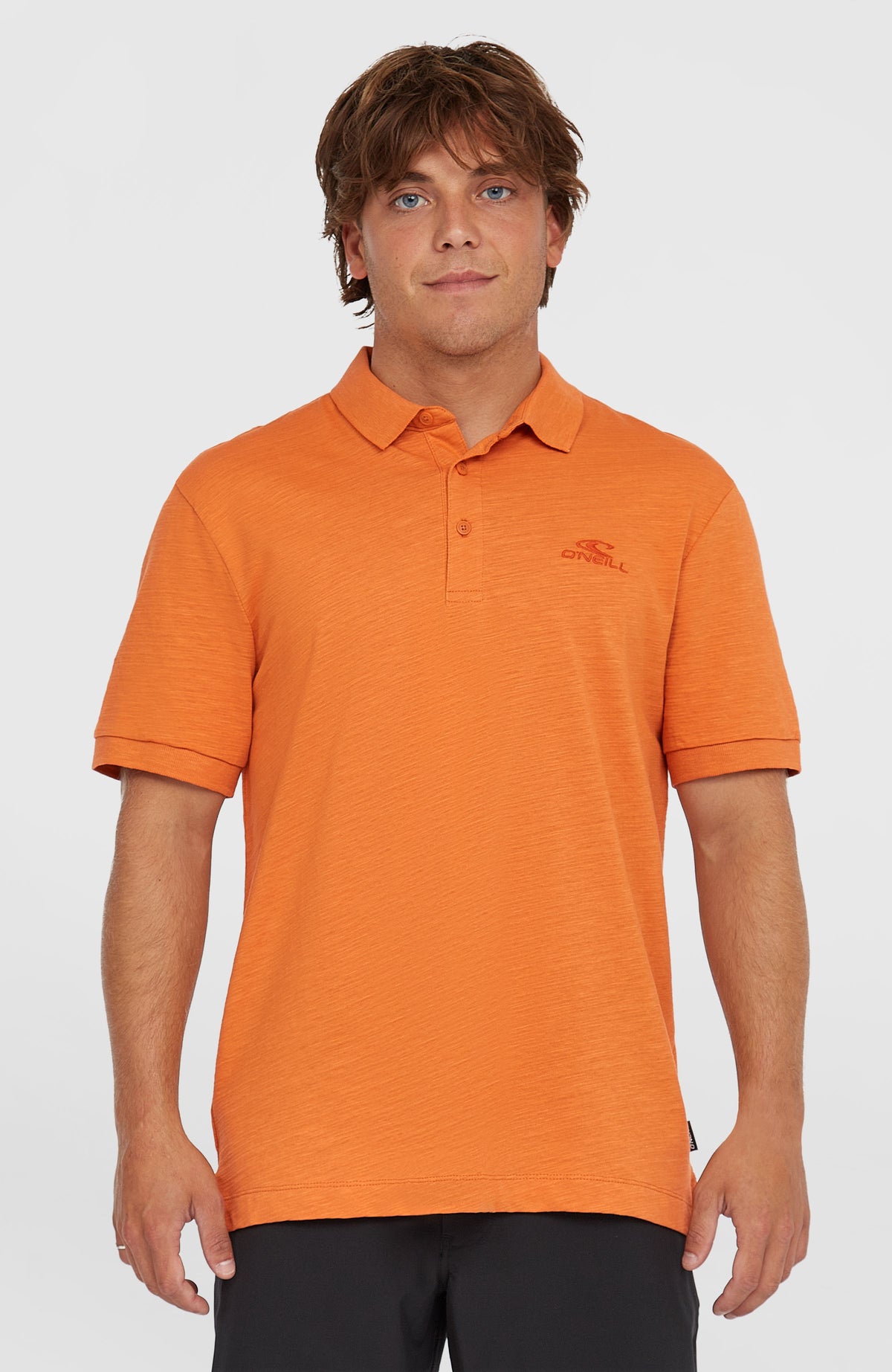 Slub Polo Small Logo | Cinnamon Stick