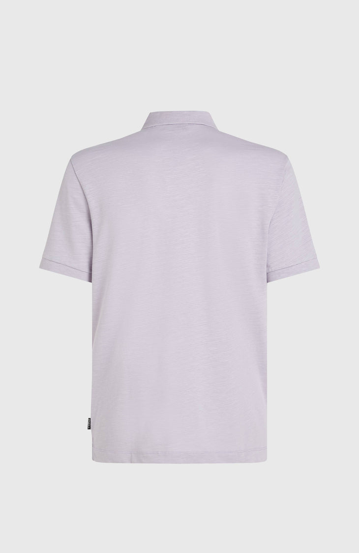 Slub Polo Small Logo | Purple Gleam