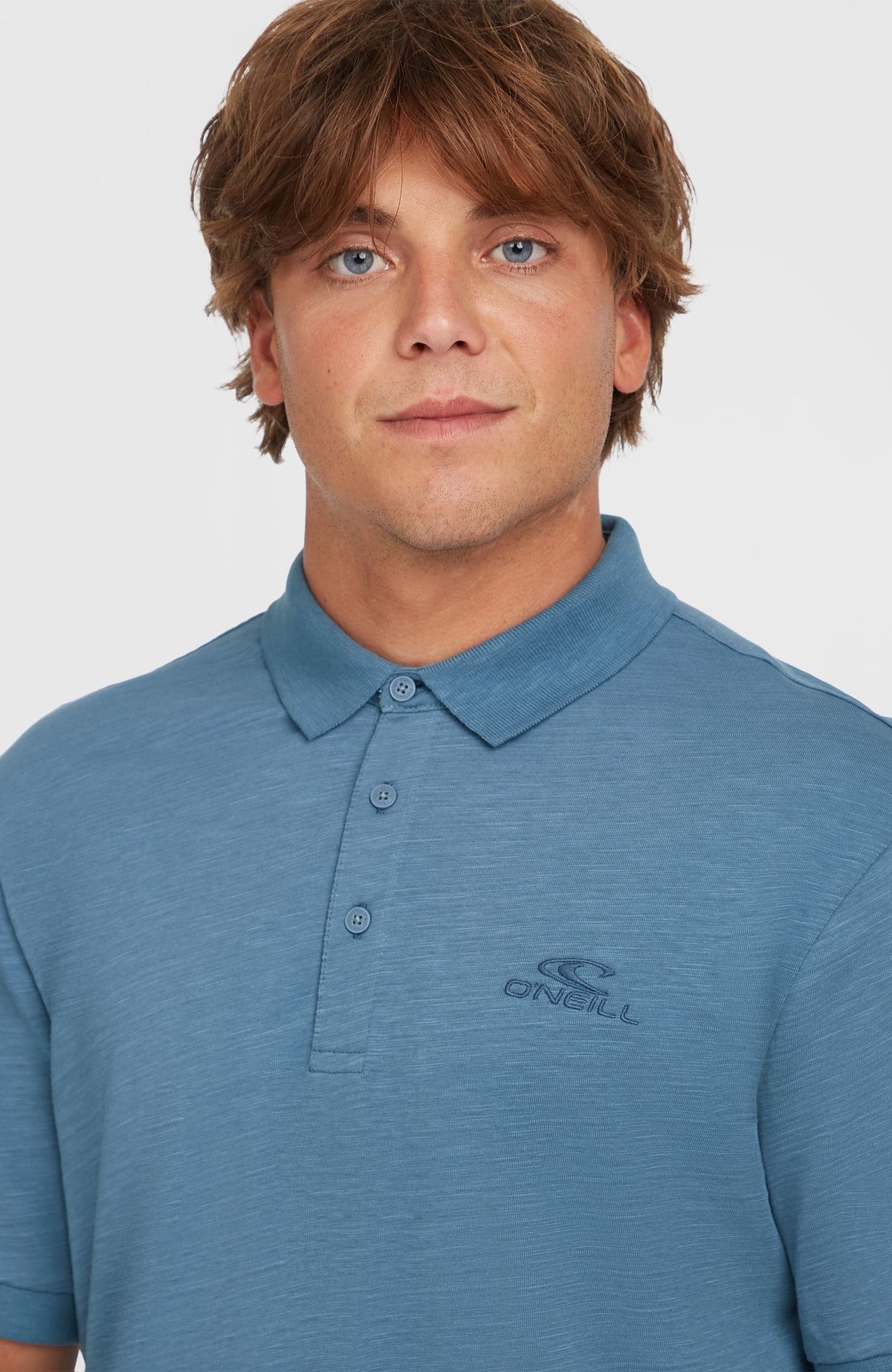 Slub Polo Small Logo | Copen Blue