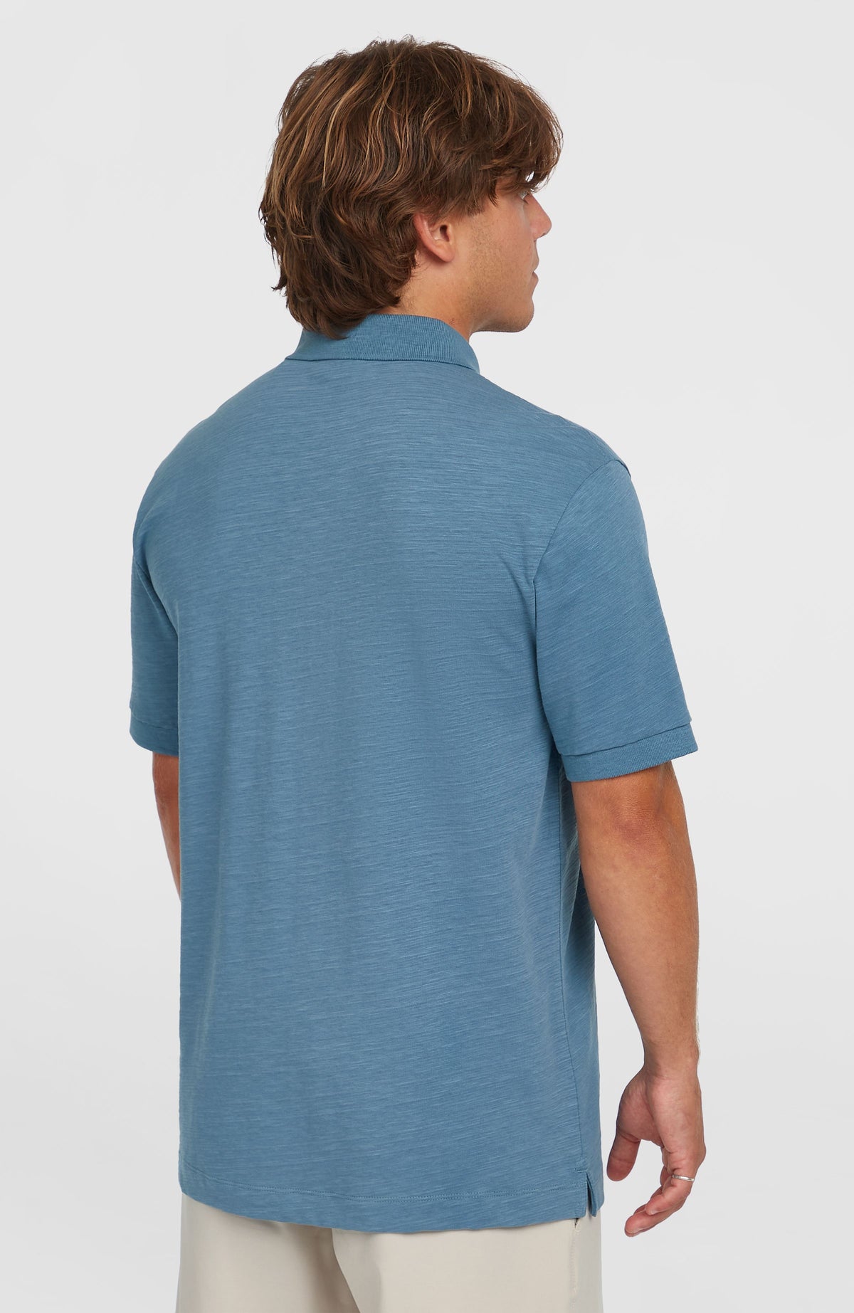 Slub Polo Small Logo | Copen Blue