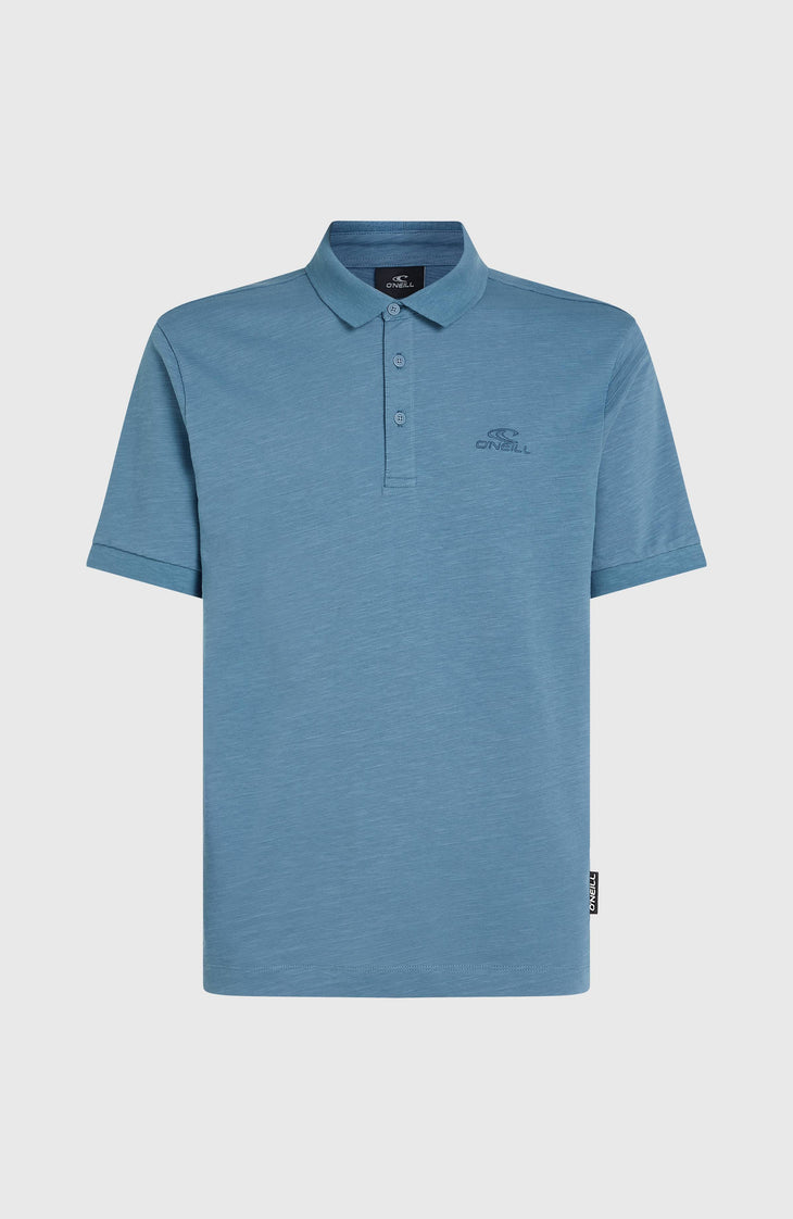 Slub Polo Small Logo | Copen Blue