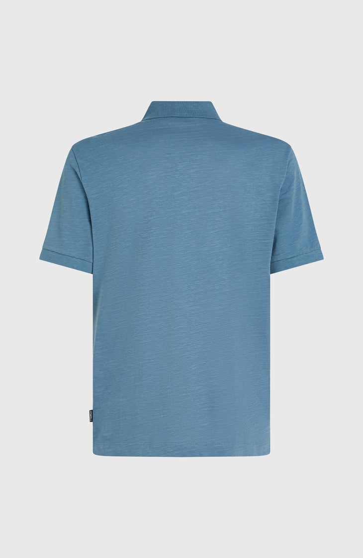Slub Polo Small Logo | Copen Blue