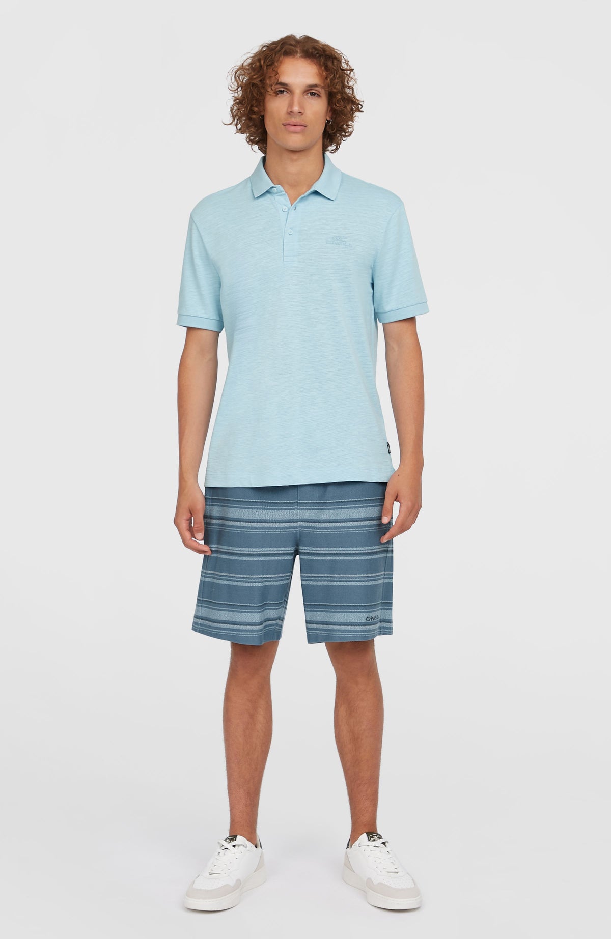 Slub Polo Small Logo | Morning Glory