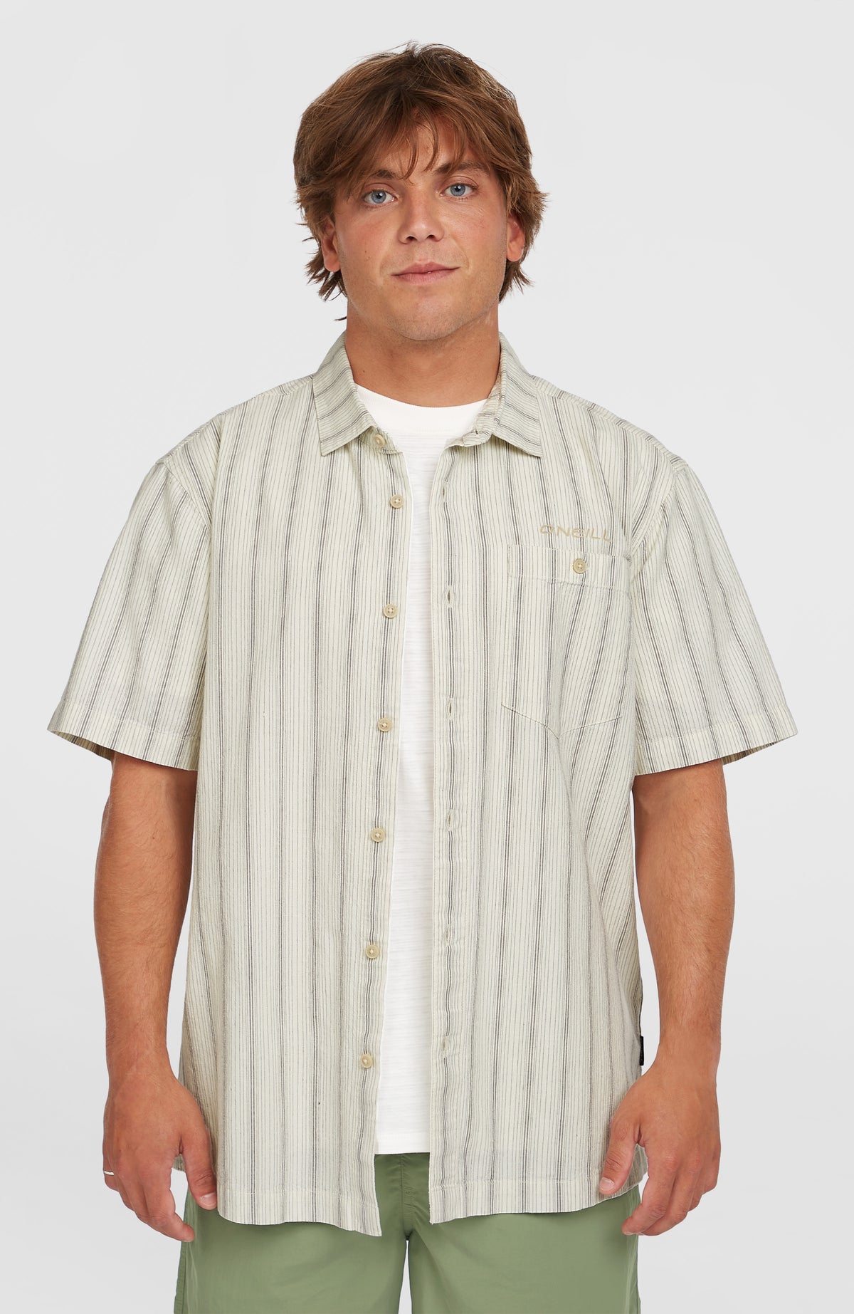 Chemise Jacquard Stripe | Beige Cali Stripe