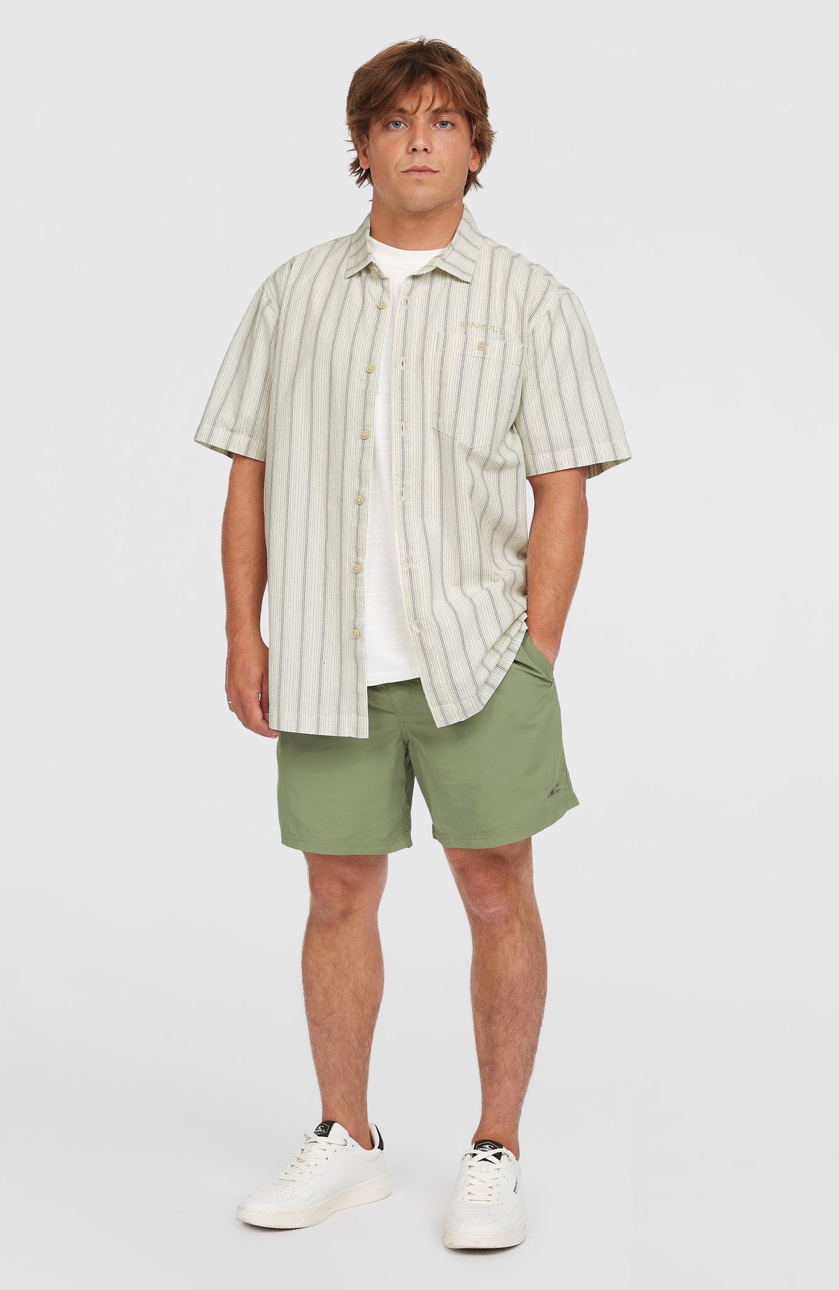 Chemise Jacquard Stripe | Beige Cali Stripe