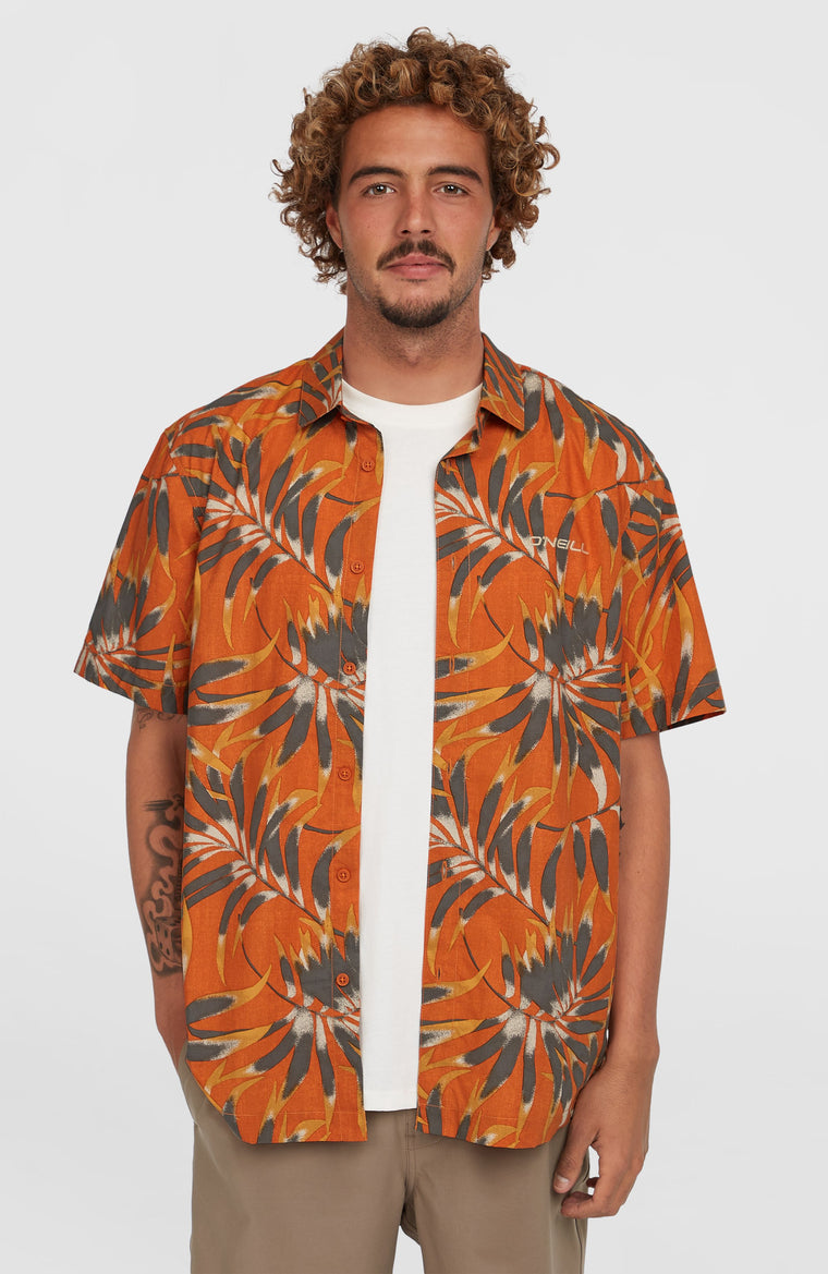 Chemise Print | Orange Dipped Leaves Chemise Print | Orange Dipped Leaves